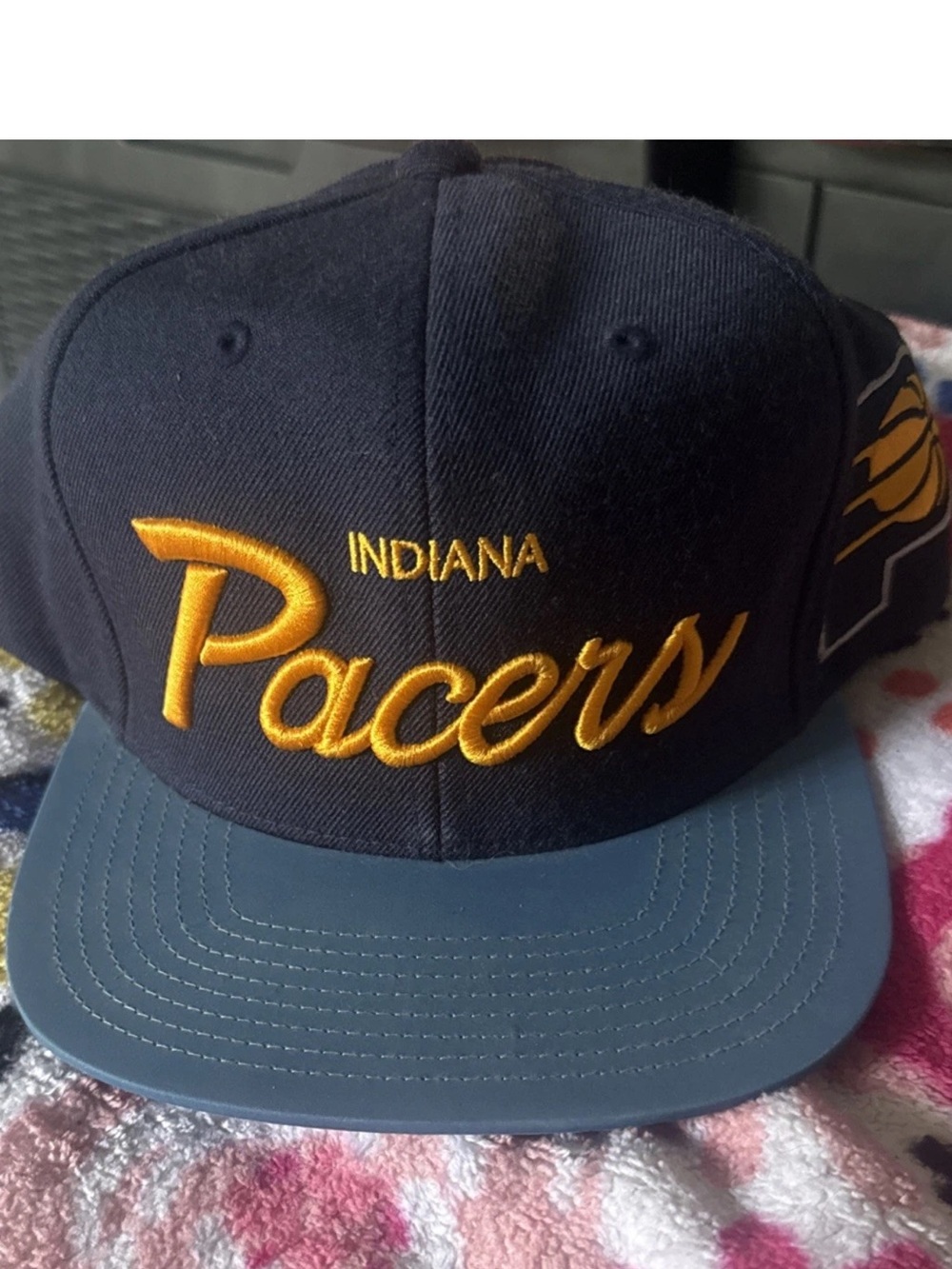 Mitchell & Ness black  Baseball Cap with Embroidered Logo